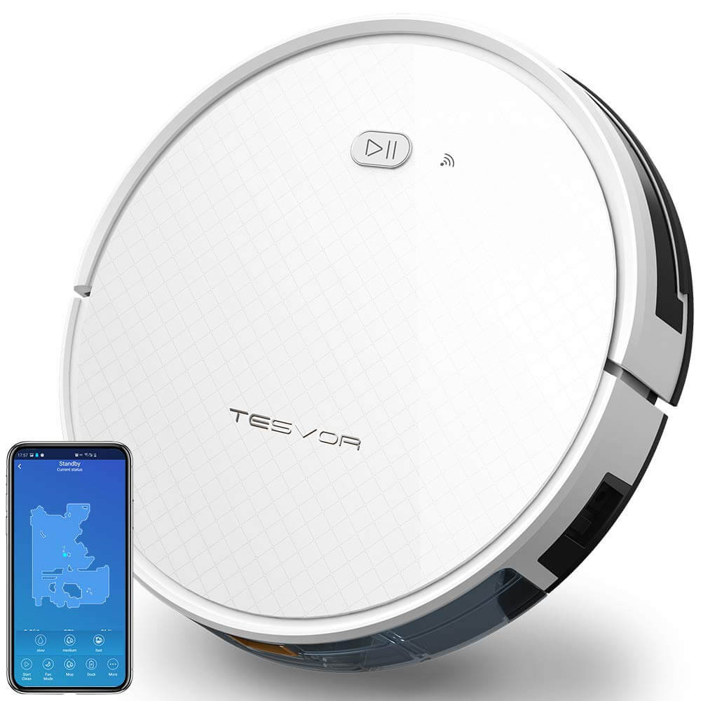 Аккумуляторный робот-пылесос Tesvor Х500 Pro (Белый).jpg Аккумуляторный робот-пылесос Tesvor Х500 Pro (Белый).jpg